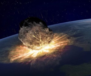 Asteroid-hitting-the-earth