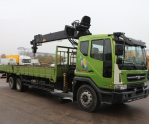 Виды и характеристики кран-манипуляторов на базе Daewoo Novus